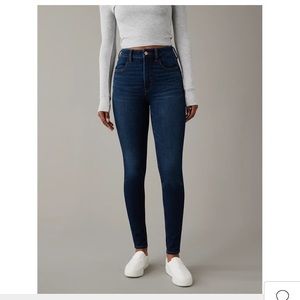 American Eagle Jeggings In Dark Blue Size 00